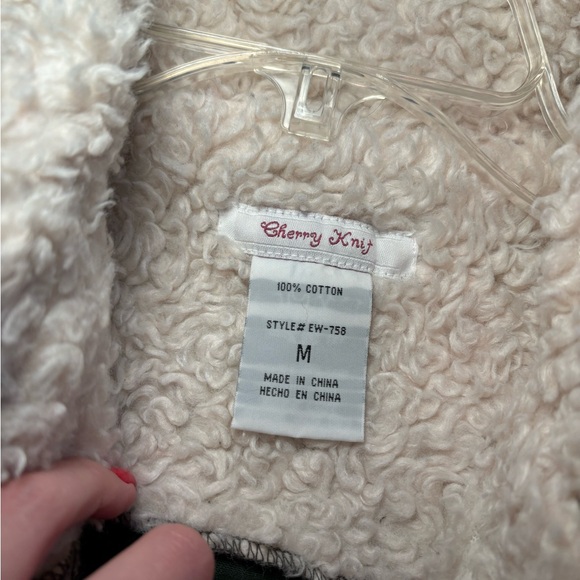 Cotton Y2K full zip jacket with faux fur trim - Picture 4 of 4